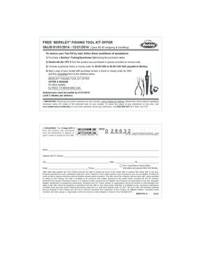 Berkley Fishing Tool Kit Offer