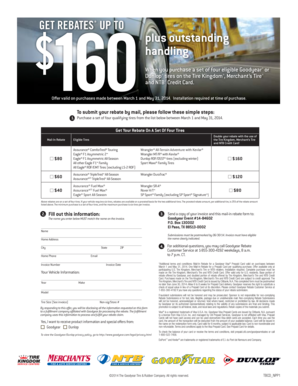 Goodyear Tire Rebate Form