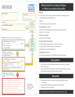 Asthma Action Plan