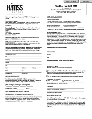 Please return signed copy with payment to HIMSS and retain a copy for your records. Images converted to PDF format.