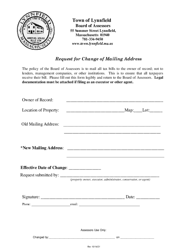 Lynnfield assessors database Fill out & sign online DocHub