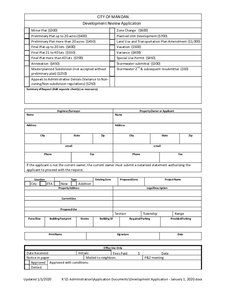 Application for Minor Subdivision Plat - City of Morris Preview on Page 1