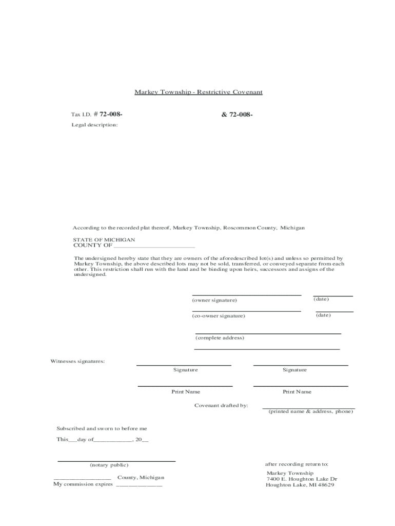 MARKEY TOWNSHIP - ASSESSING DEPARTMENT LAND DIVISION AND Preview on Page 1