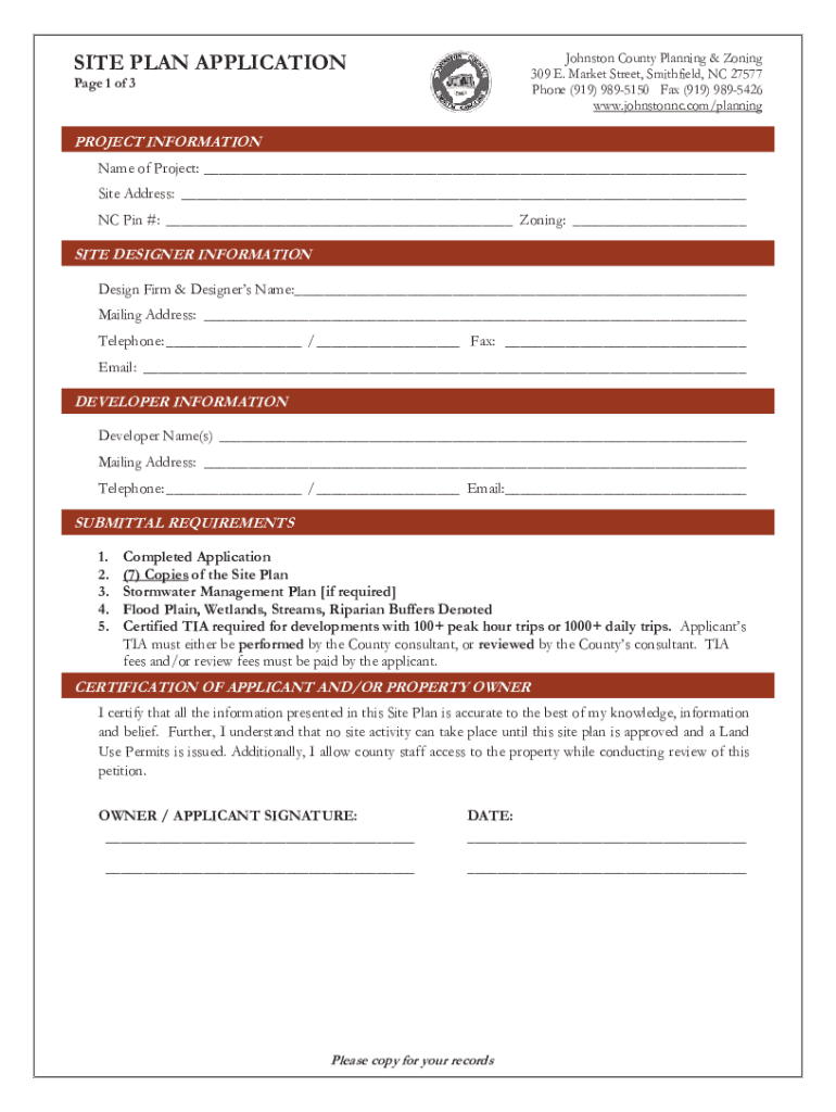 Fillable Online County Planning and