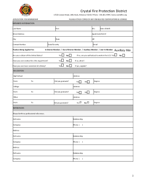 CFD Application 2 - Crystal Fire Department