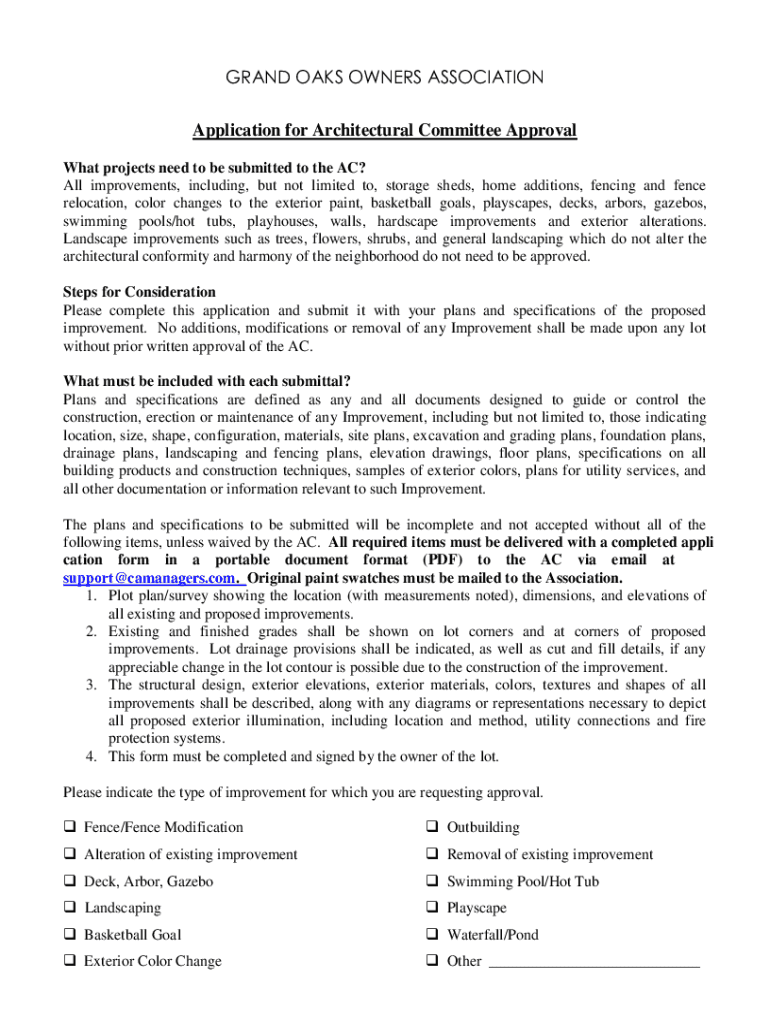Guides: Property Owners' Associations: General Information Preview on Page 1