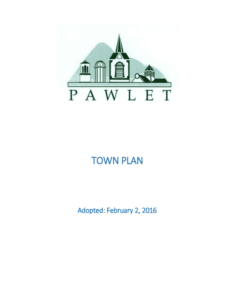 Fillable Online Town of Pawlet Planning Commission Pawlet Town Hall