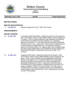 Walton County Technical Review Committee AGENDA ITEM ...