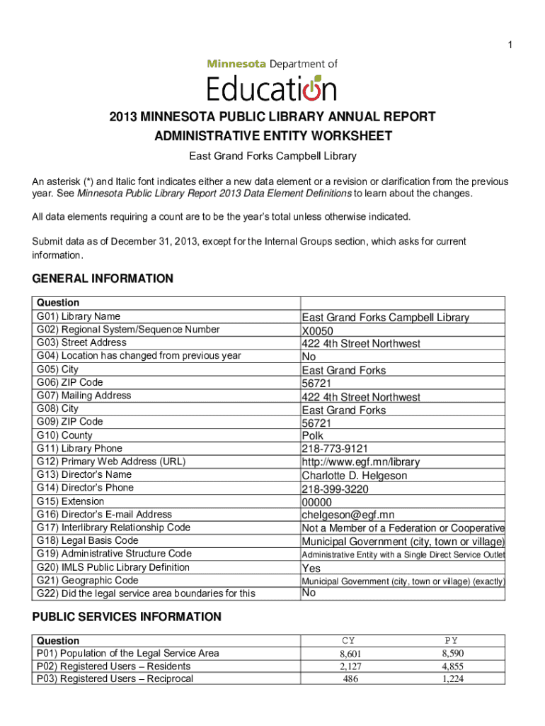 apa countingopinions docsmn2014 MINNESOTA PUBLIC LIBRARY ANNUAL REPORT WORKSHEET Preview on Page 1