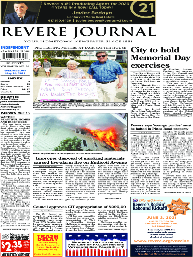 Fillable Online 2.35 Price Revere Journal Fax Email Print pdfFiller
