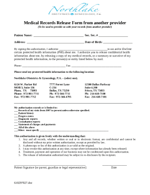 Medical Records Release Hipaa Pdf Wordlegal Doc Template Pdffiller Medical Records Release Hipaa Pdf Wordlegal Doc Template Pdffiller