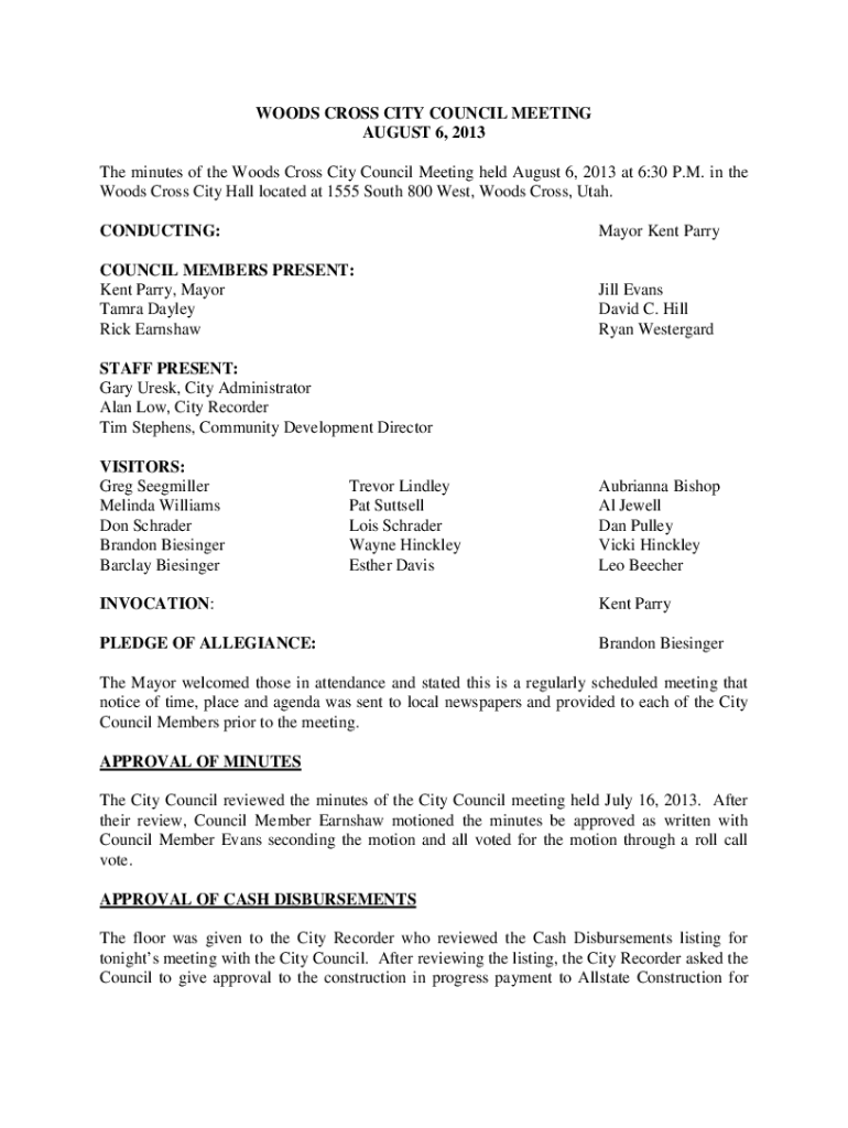 Fillable Online Woods Cross City has entered into a licensing agreement