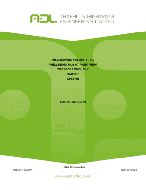 FRAMEWORK TRAVEL PLAN WELLBEING HUB AT PARK VIEW ...