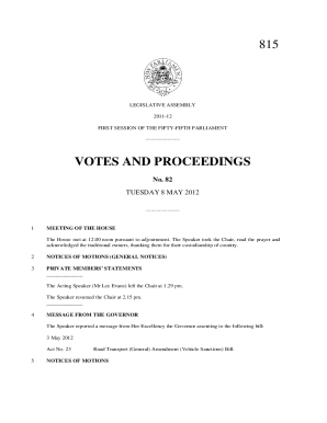 Fillable Online documents.parliament.qld.gov.aueventsnpLEGISLATIVE