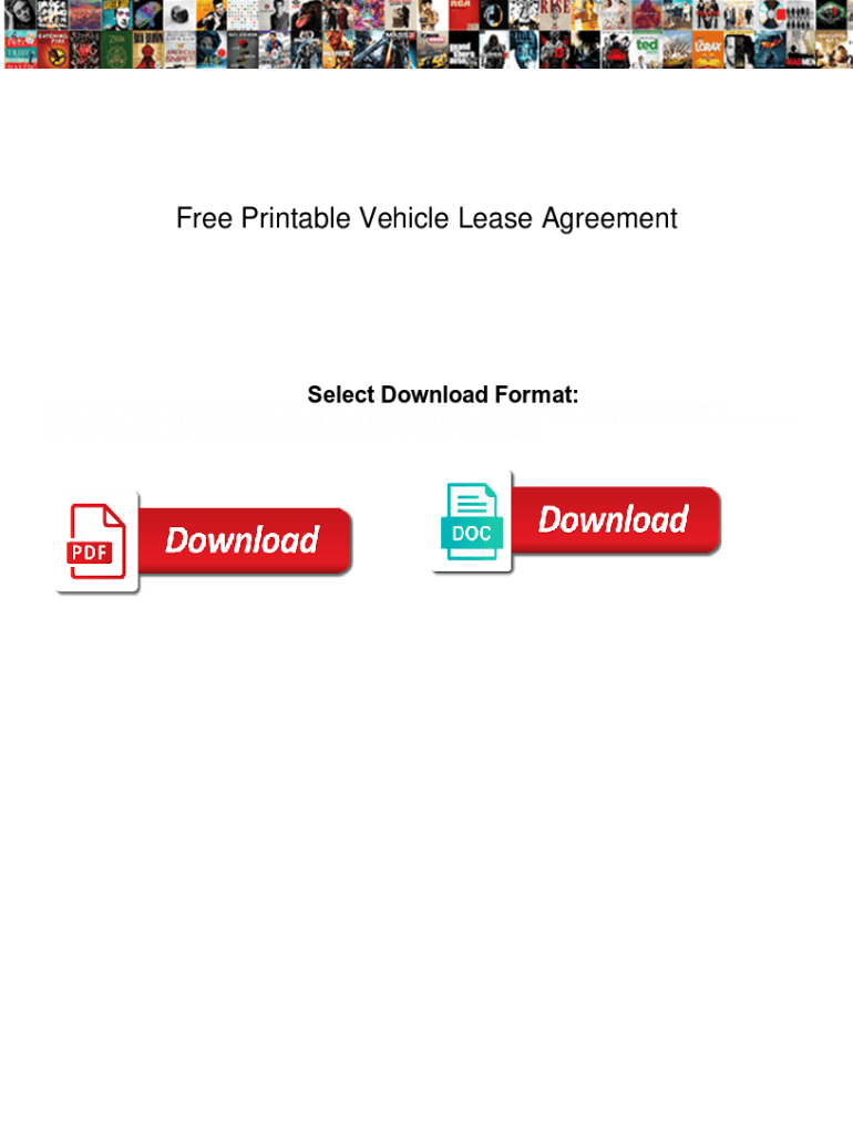 Fillable Online freshwaterhabitats org Free Printable Vehicle Lease ...