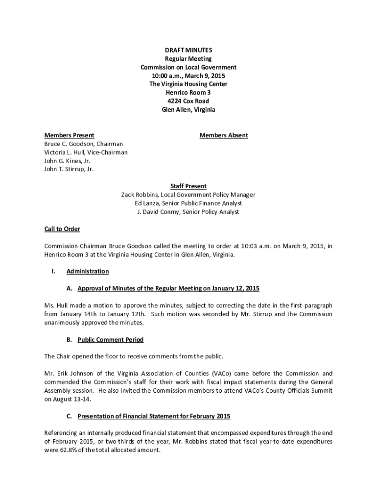 Fillable Online townhall.virginia.govLGetFileDRAFT AGENDA The Virginia