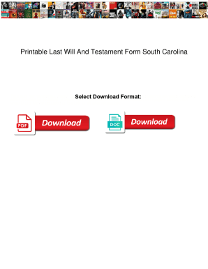 Fillable Online eforms.comwillssouth-carolina-last-will-andFree South ...