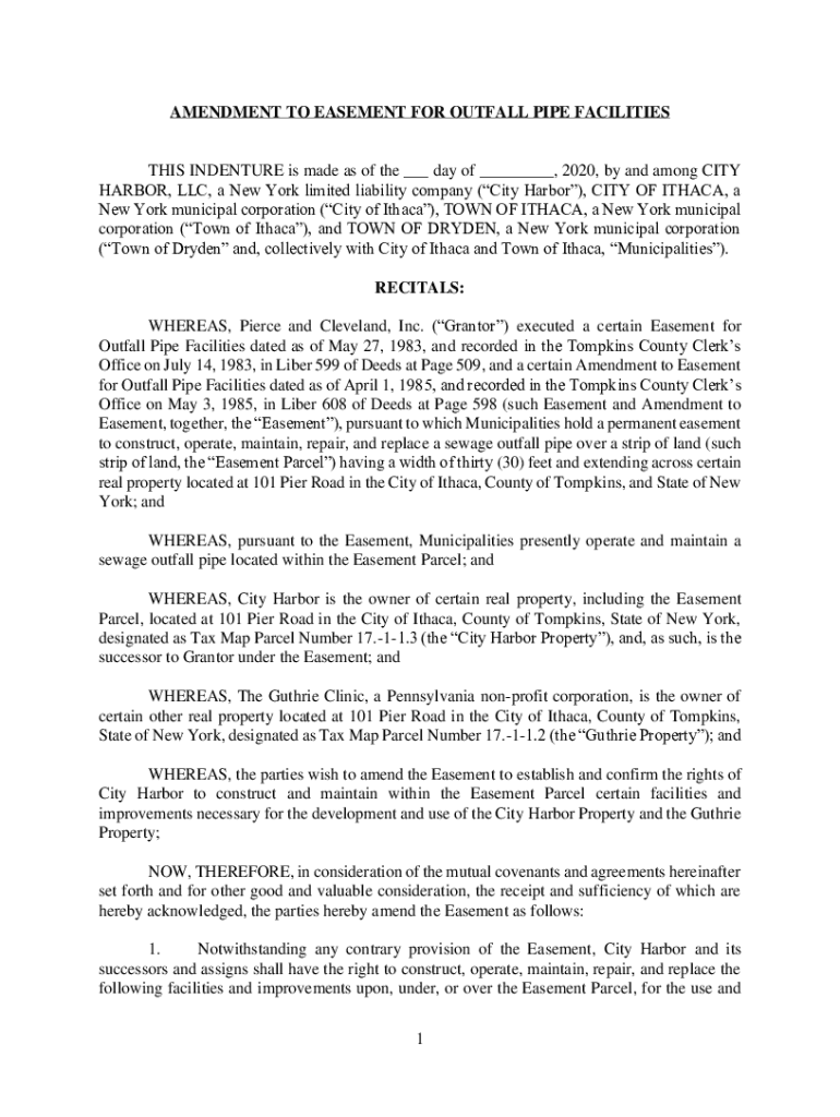 Fillable Online Easement and Right of Way Agreement For Gas ...