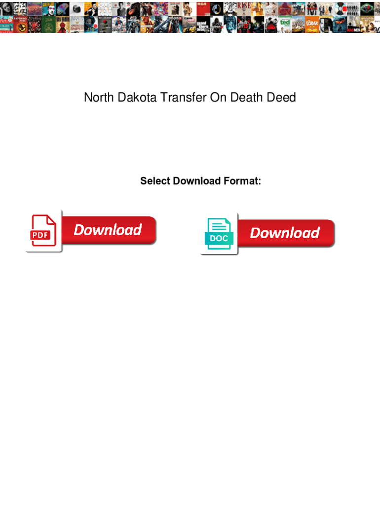 Fillable Online North Dakota Pierce County Transfer on Death