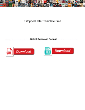 Estoppel Letter Template Free. Estoppel Letter Template Free yellow