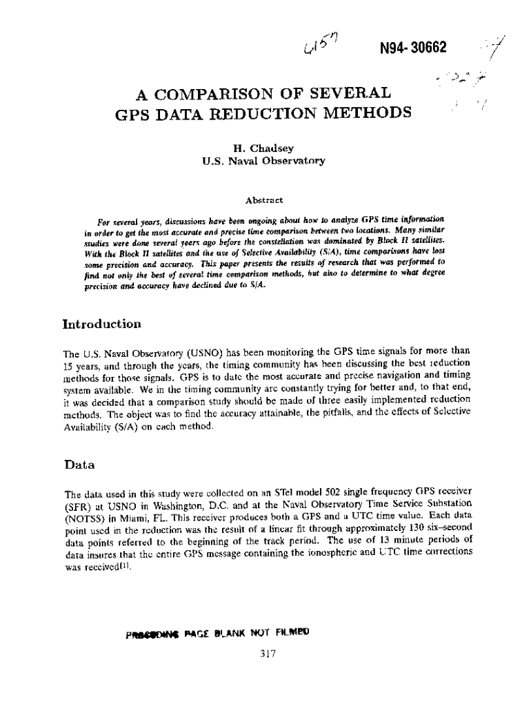 Fillable Online ntrs nasa GPS Accuracy Levels Naval Postgraduate