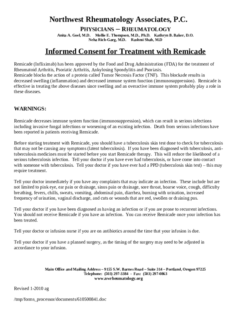 About UsNorthwest Rheumatology Associates Doc Template pdfFiller