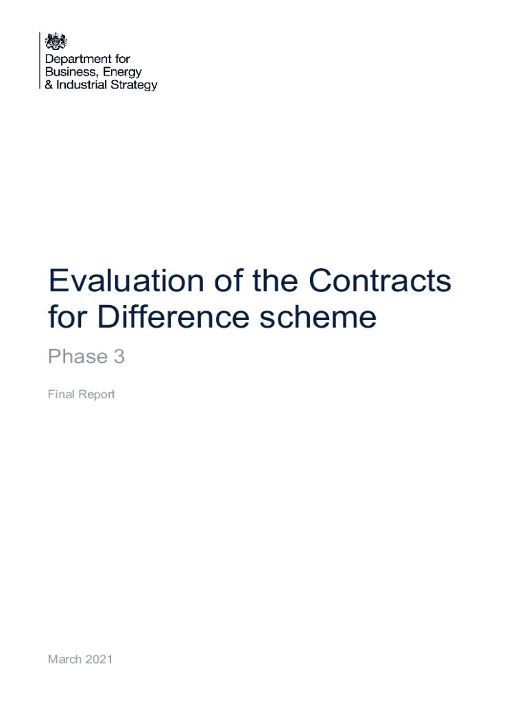 Fillable online evaluation of the contracts for difference scheme phase