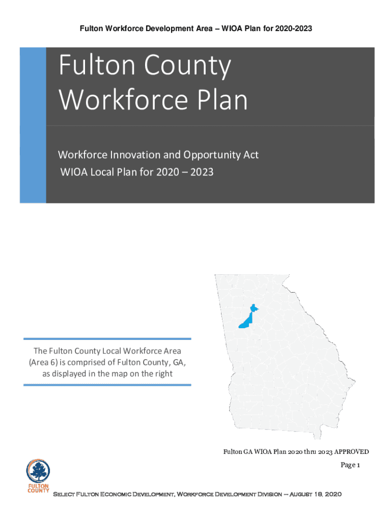 Fillable Online Fulton County Workforce Plan Fax Email Print pdfFiller