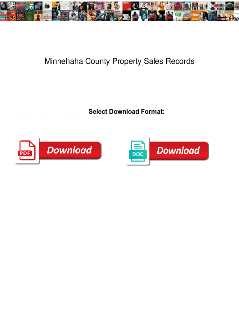 Fillable Online Minnehaha County Property Sales Records. Minnehaha