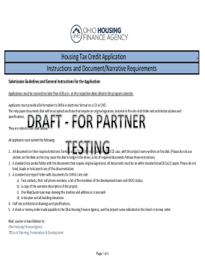 Fillable Online 9 % Low-Income Housing Tax Credit Application Checklist ...