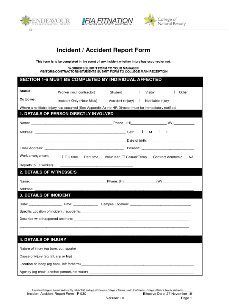 12+ Free Incident Report Form TemplatesSafetyCulture12+ Free Incident Report Form TemplatesSafetyCul Preview on Page 1