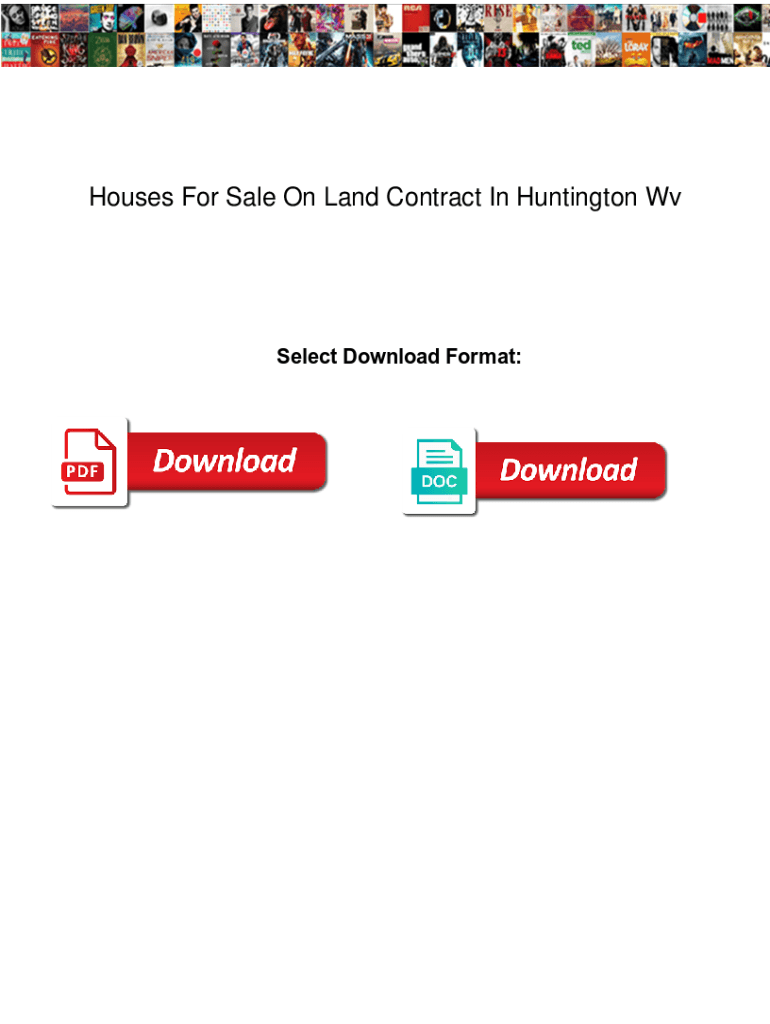 Fillable Online Houses For Sale On Land Contract In Huntington Wv. Houses For Sale On Land