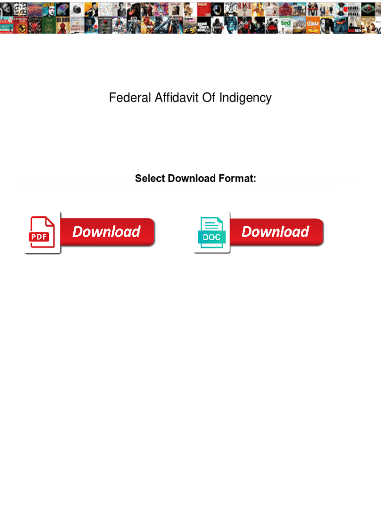 Federal Affidavit Form - AffidavitForm Preview on Page 1