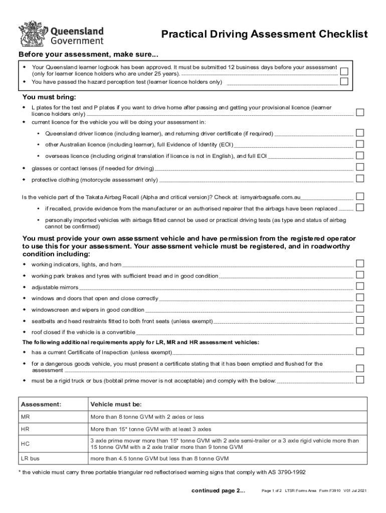 DocHub fill-and-sign-pdf-form34477Driving Test Checklist Pdf - Fill Out and Sign Printable PDF Preview on Page 1