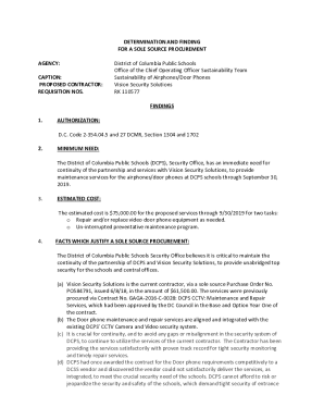 dcps.dc.govDFARCofDCSoleSource10/6/15DETERMINATION AND FINDING FOR A SOLE SOURCE PROCUREMENT ...
