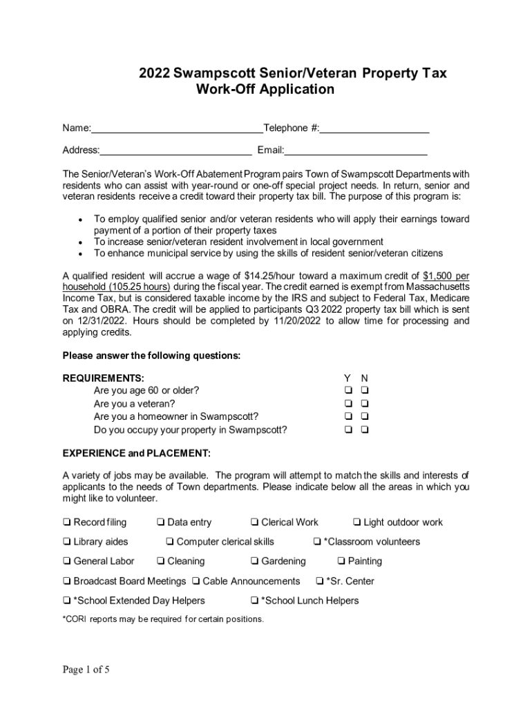 Fillable Online www.town.swampscott.ma.ushumanresourcesfiles2021