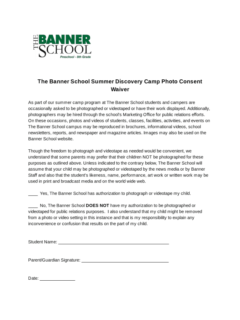 Fillable Online Camp NonReligious Private School
