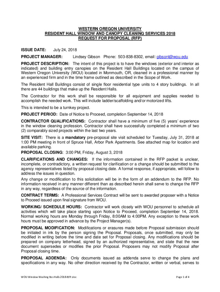 Fillable Online REQUEST FOR PROPOSAL (RFP) 2022007770 MILAM HALL ROOF