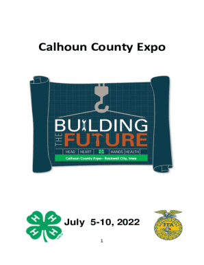 Fillable Online Calhoun County Expo ScheduleCalhoun County ExpoCalhoun Fillable Online Calhoun County Expo ScheduleCalhoun County ExpoCalhoun