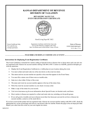Fillable Online Printable Kansas Sales Tax Exemption ...