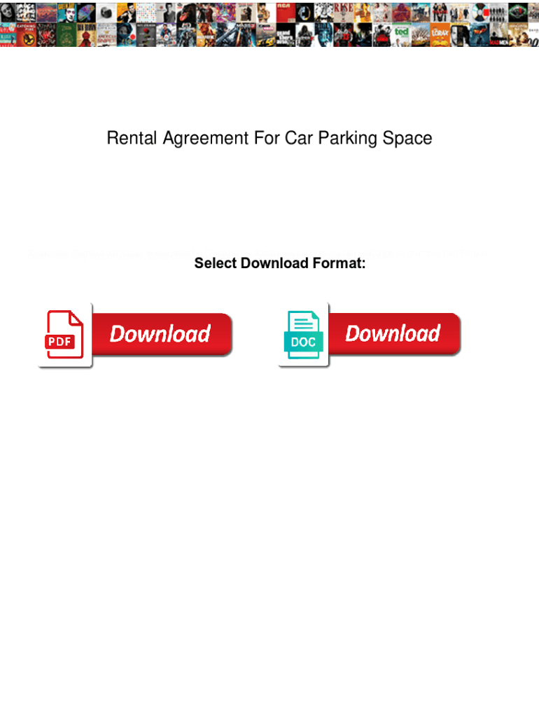 Fillable Online Rental Agreement For Car Parking Space. Rental