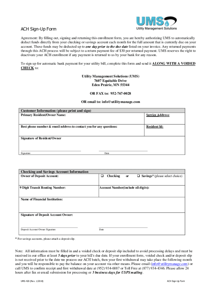 Fillable Online ACH Payment Request Form - Fill and Sign PrintableACH ...
