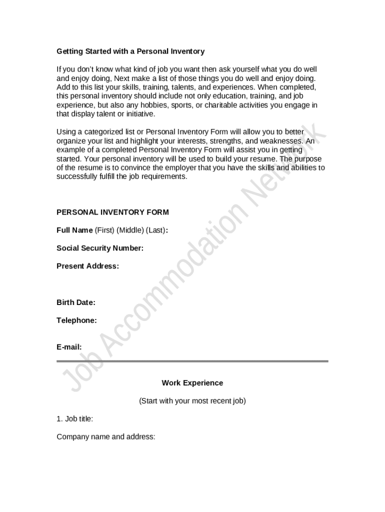 Take a Personal Inventory a Tool for Personal GrowthFREE 10+ Best