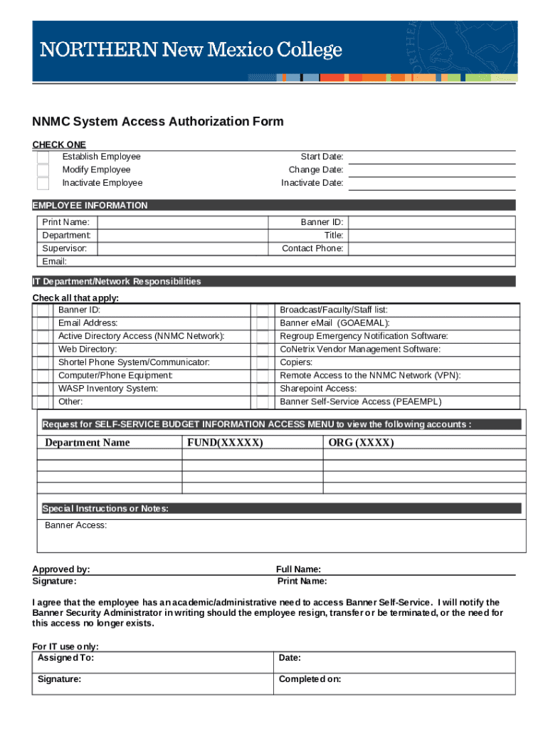System Access Authorization Request (LEARN)Office of Management and