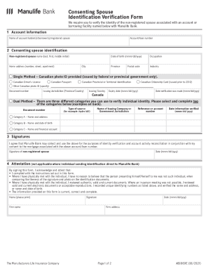 Fillable Online AB0869E   Consenting Spouse Identification Verification