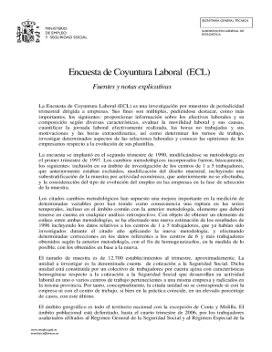 Encuesta de coyuntura laboral (ecl)
