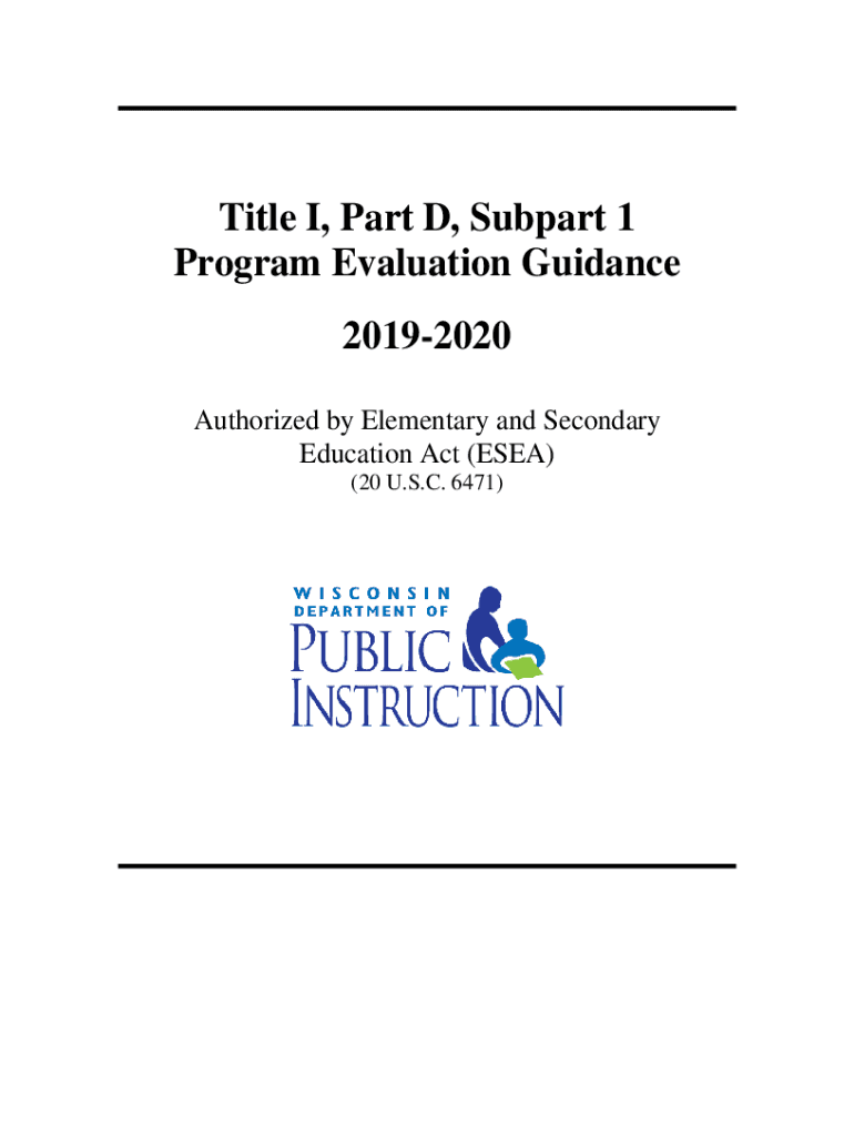 Fillable Online dpi wi dpi.wi.govsitesdefaultTitle I, Part D, Subpart 1 ...