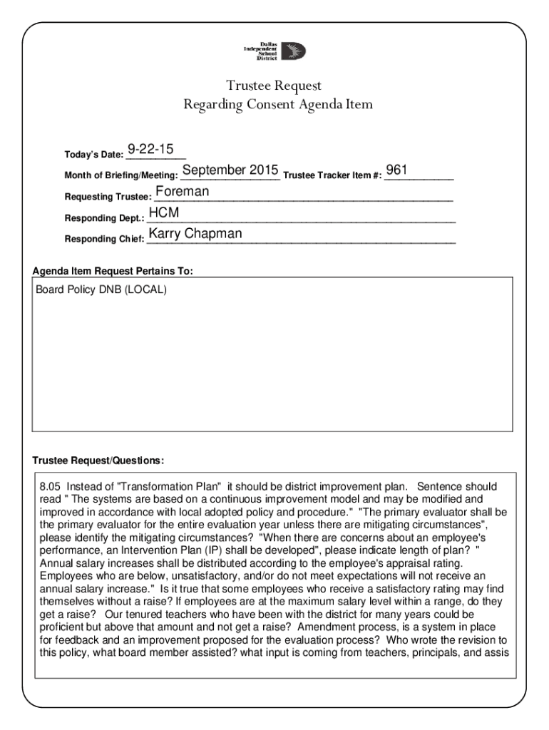 Fillable Online Arlington ISD 220901 PERFORMANCE APPRAISAL DN (LOCAL