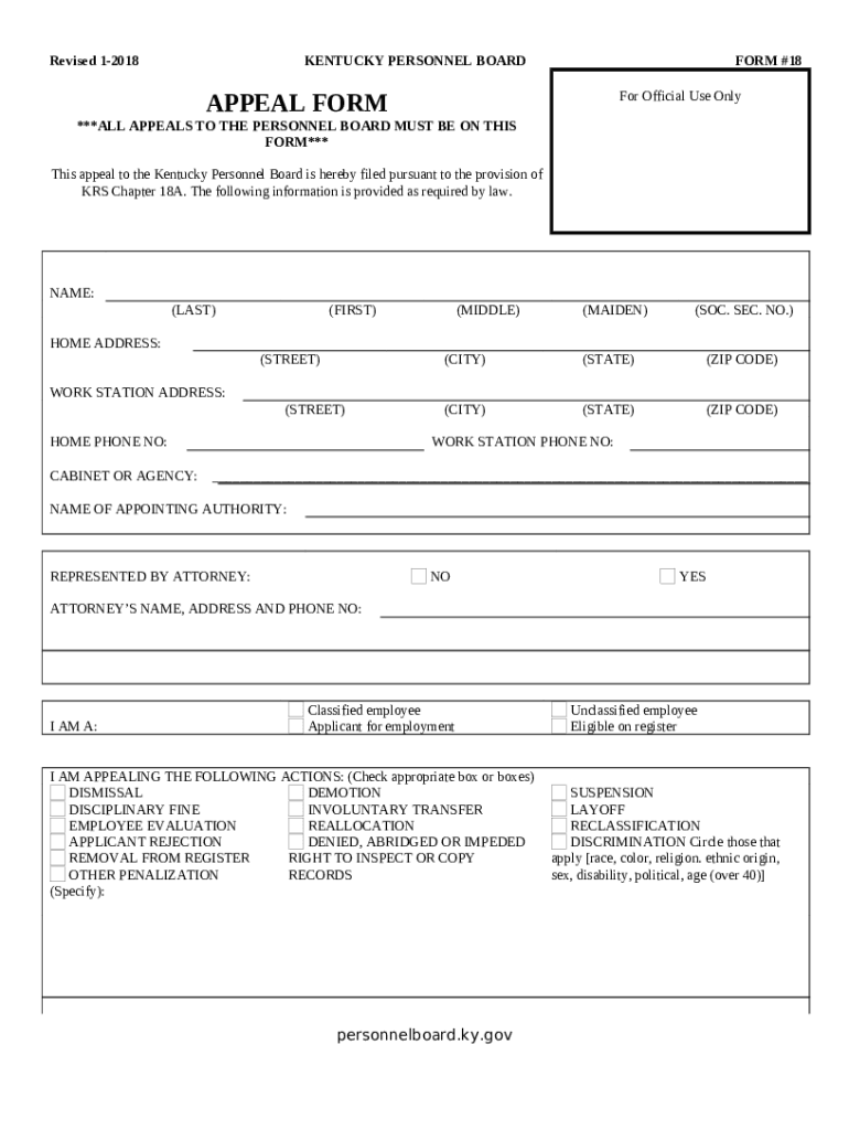 Kentucky Personnel Job Specifications at Susan Moody blog