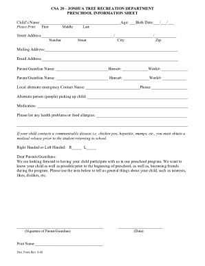 Form preview